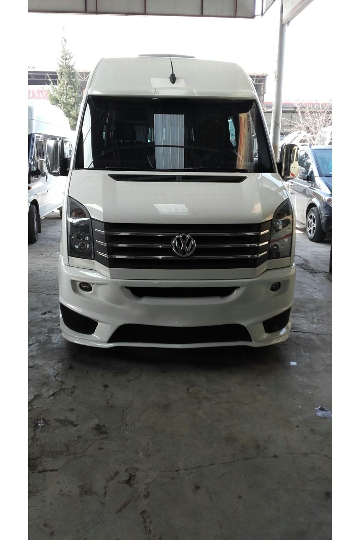 Volkswagen Crafter 2012 Sonrası Amg Tampon Beyaz Boyalı Uyumlu