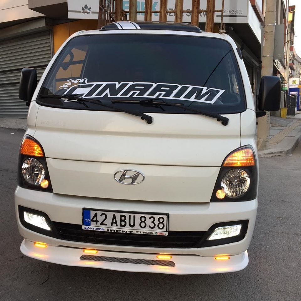 Hyundai H 100 H100 Ön Tampon Eki (resımdeki Ledler Yok !! ) - Fiberglass
