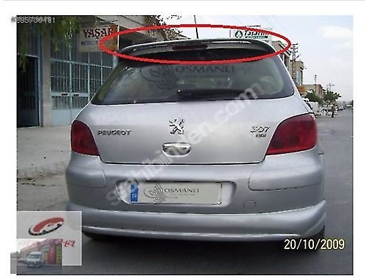 Peugeot 307 Spoyler Rüzgarlık Boyalı