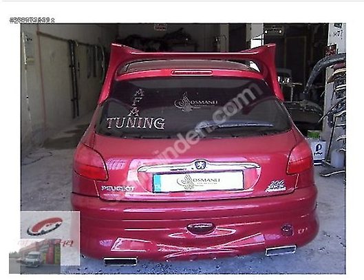 Peugeot 206 Şeytan Spoyler Rüzgarlık Boyalı