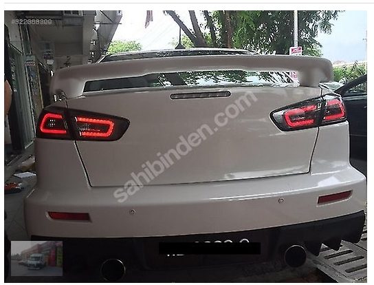 Mitsubishi Lancer Bagaj Spoyler / Rüzgarlık Boyalı - Fiberglass