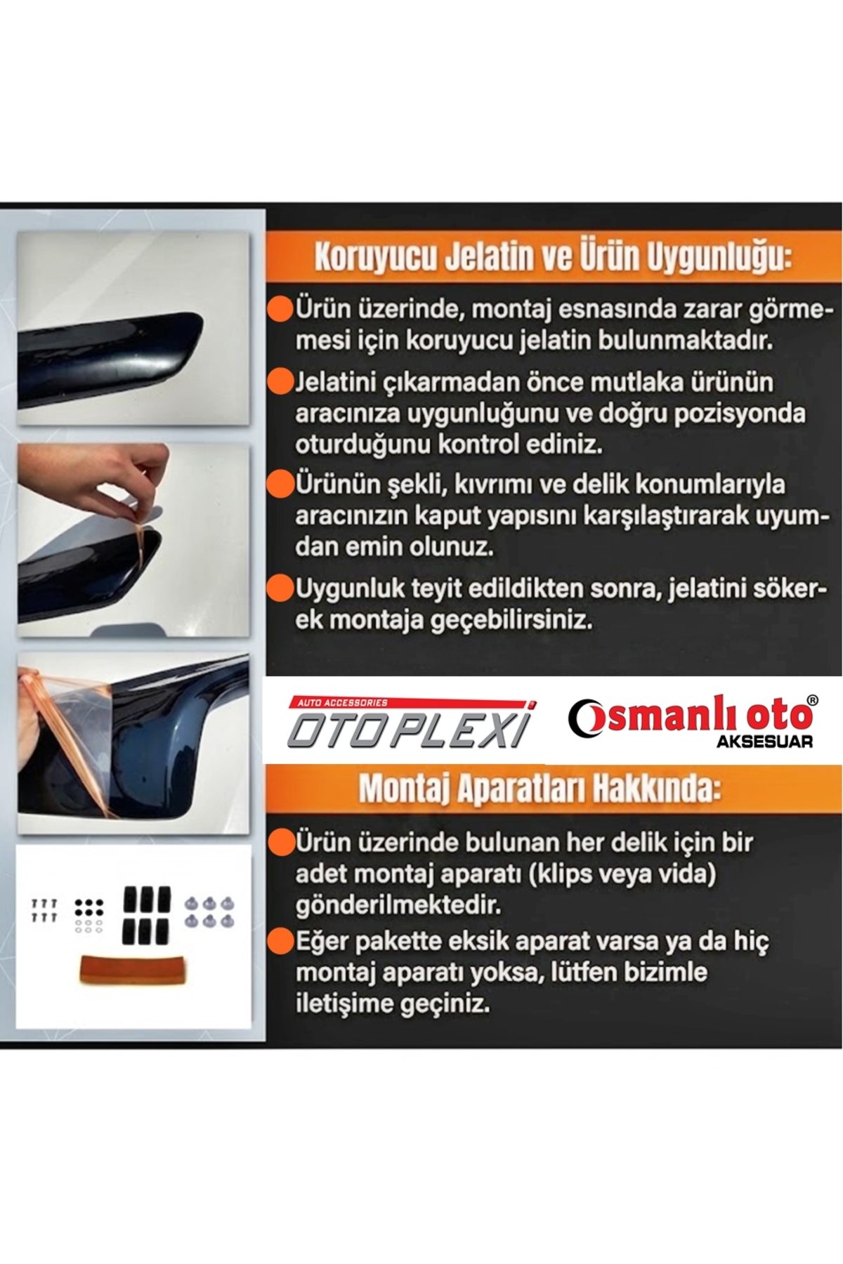 Fiat Doblo Ön Kaput Koruyucu Kaput Rüzgarlığı Kaput Plexi Plastik 4mm 2023+