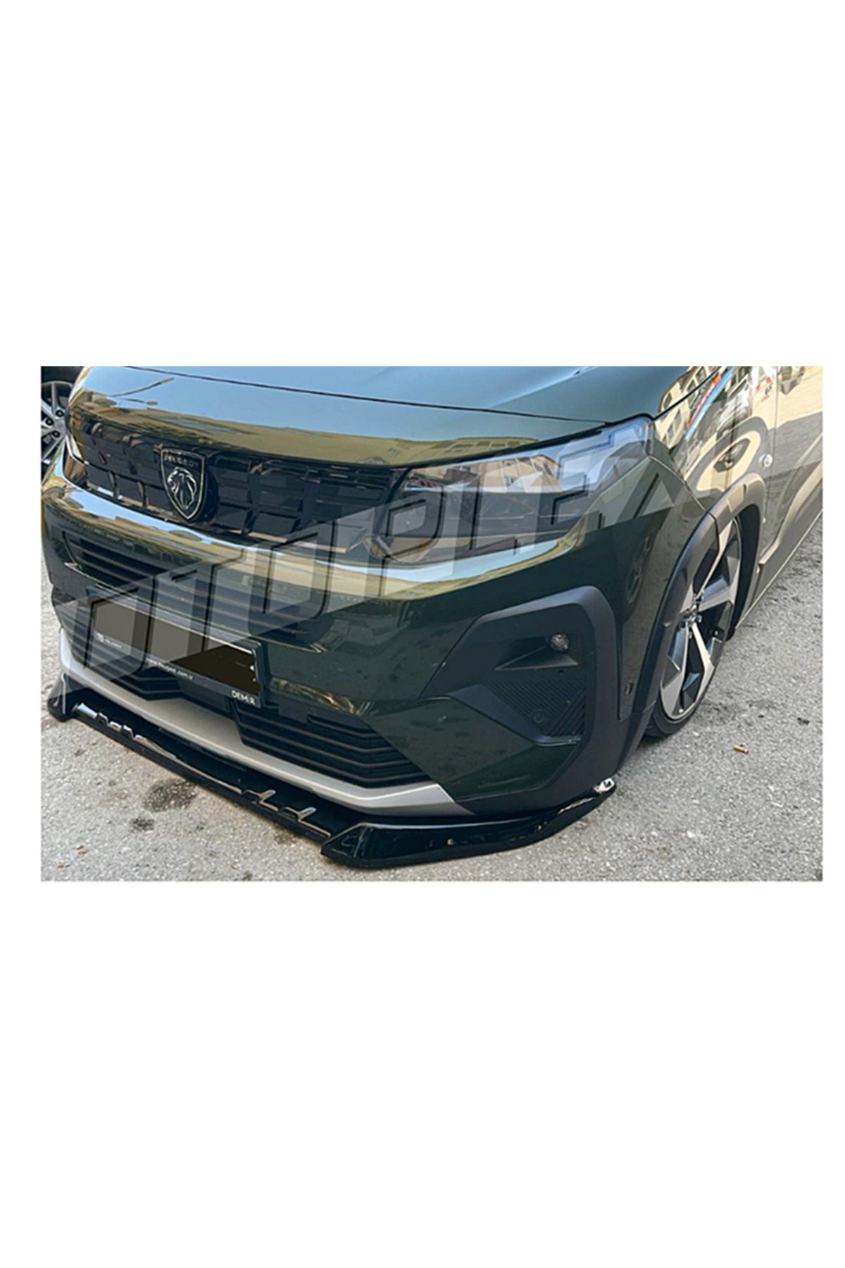 Fiat Doblo Ön Ek Tampon Eki Ön Lip Parlak Siyah ABS Plastik 2022+