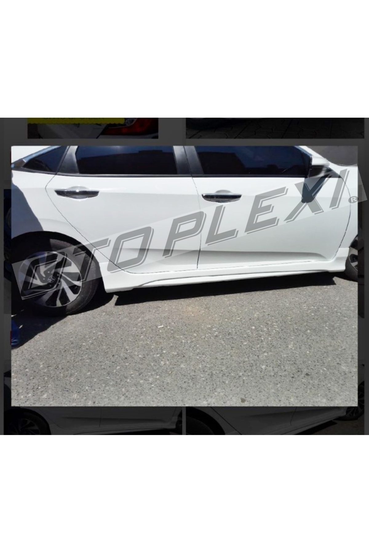 Honda Civic Fc5 Yan Marşpiyel Takım Marşpiyel Seti Plastik Boyasız 2016-2022