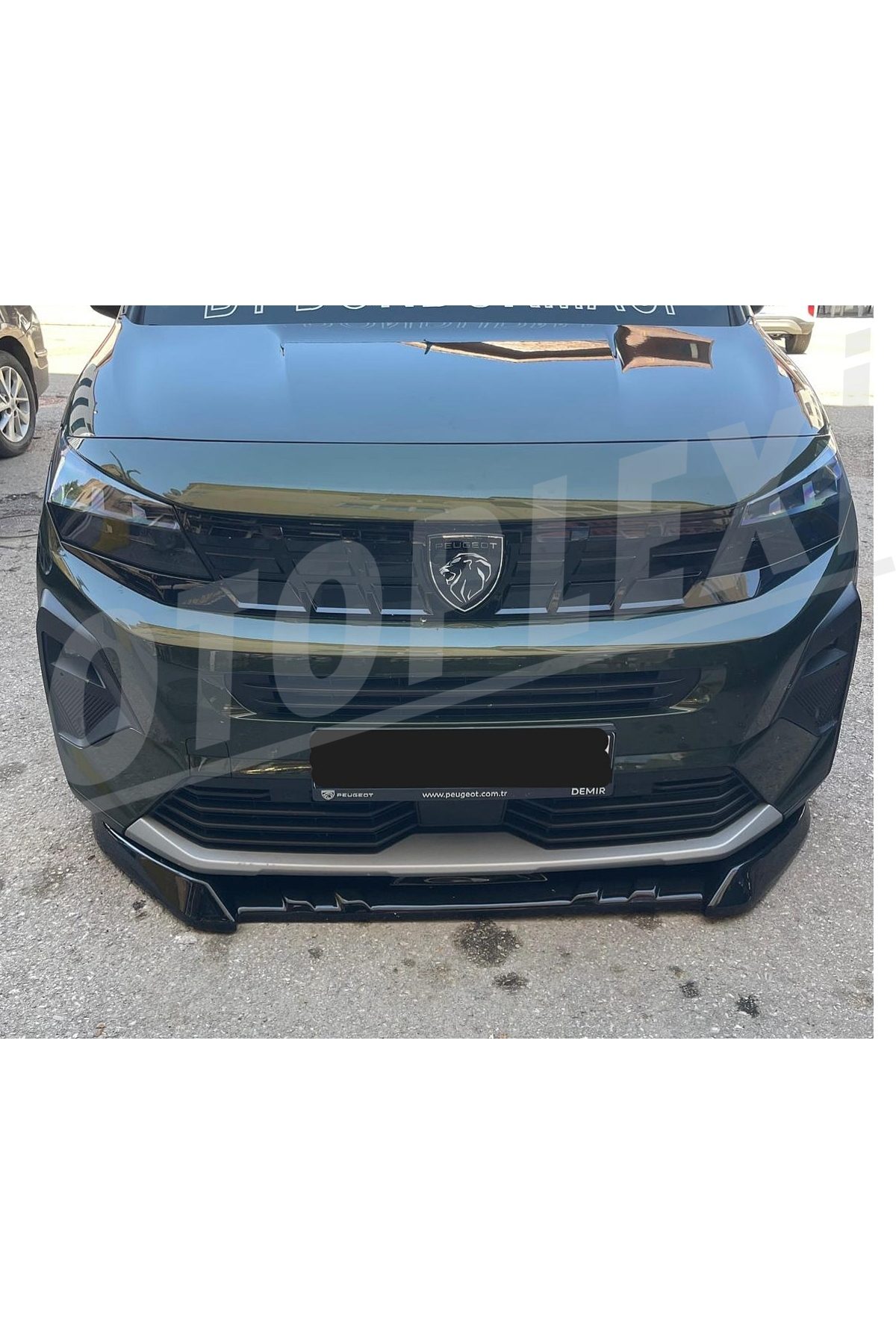Fiat Doblo Ön Ek Tampon Eki Ön Lip Parlak Siyah ABS Plastik 2022+ - Plastik