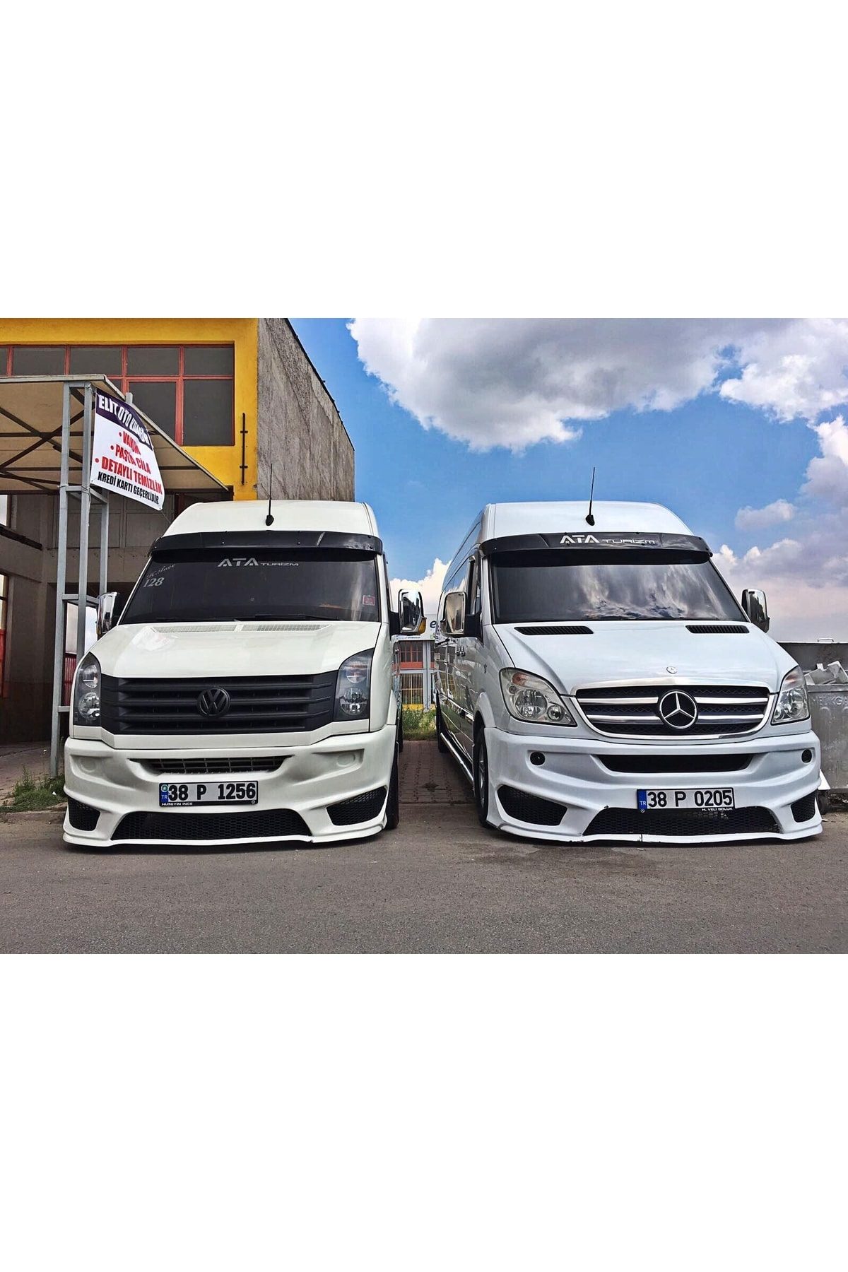 Mercedes Sprinter 315 (2007-2014) Uyumlu Amg Tampon Beyaz Boyalı