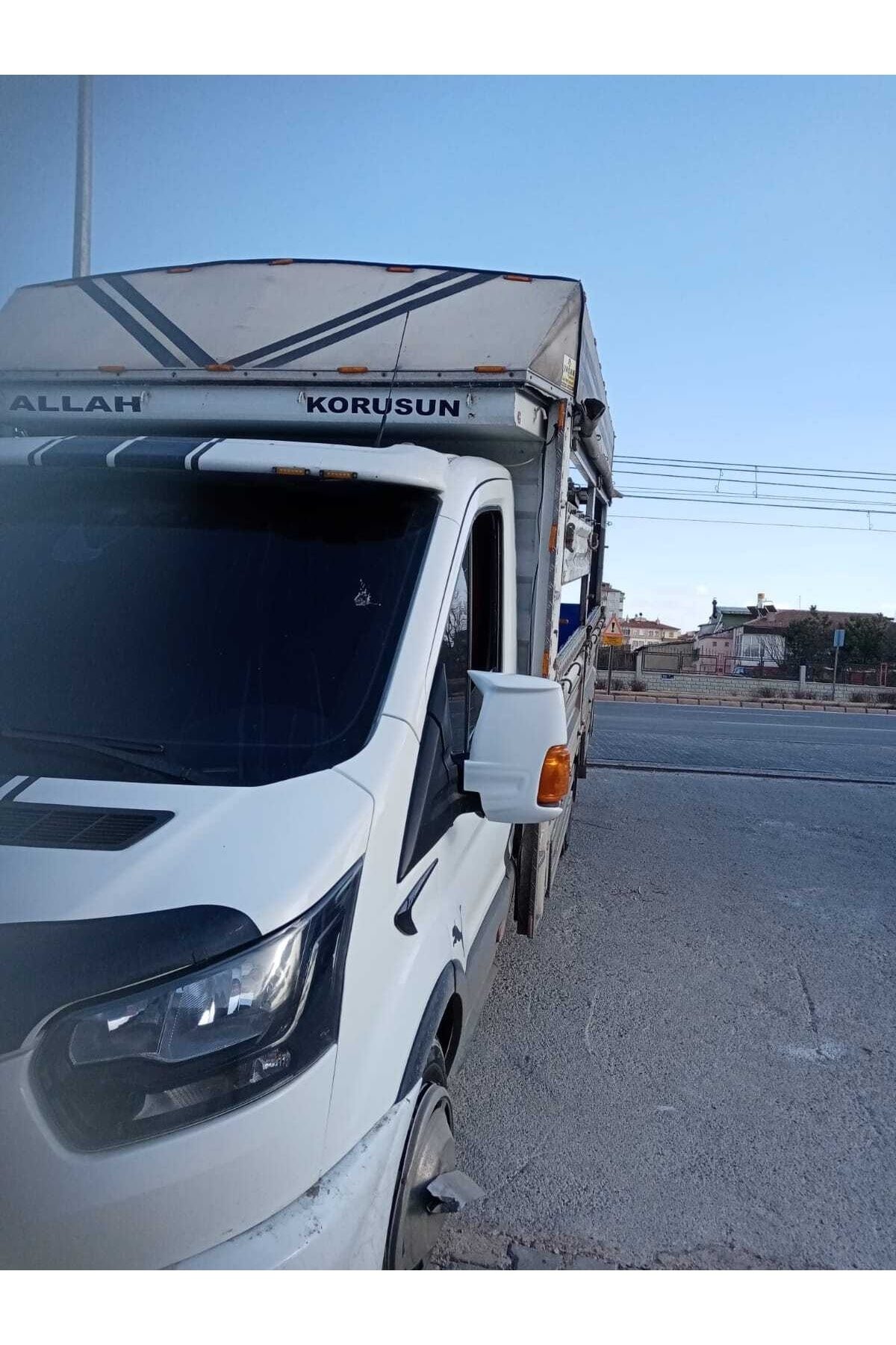 Ford Transit 2014 Uyumlu Son. Ayna Kapağı / Batman Ayna Beyaz Plastik