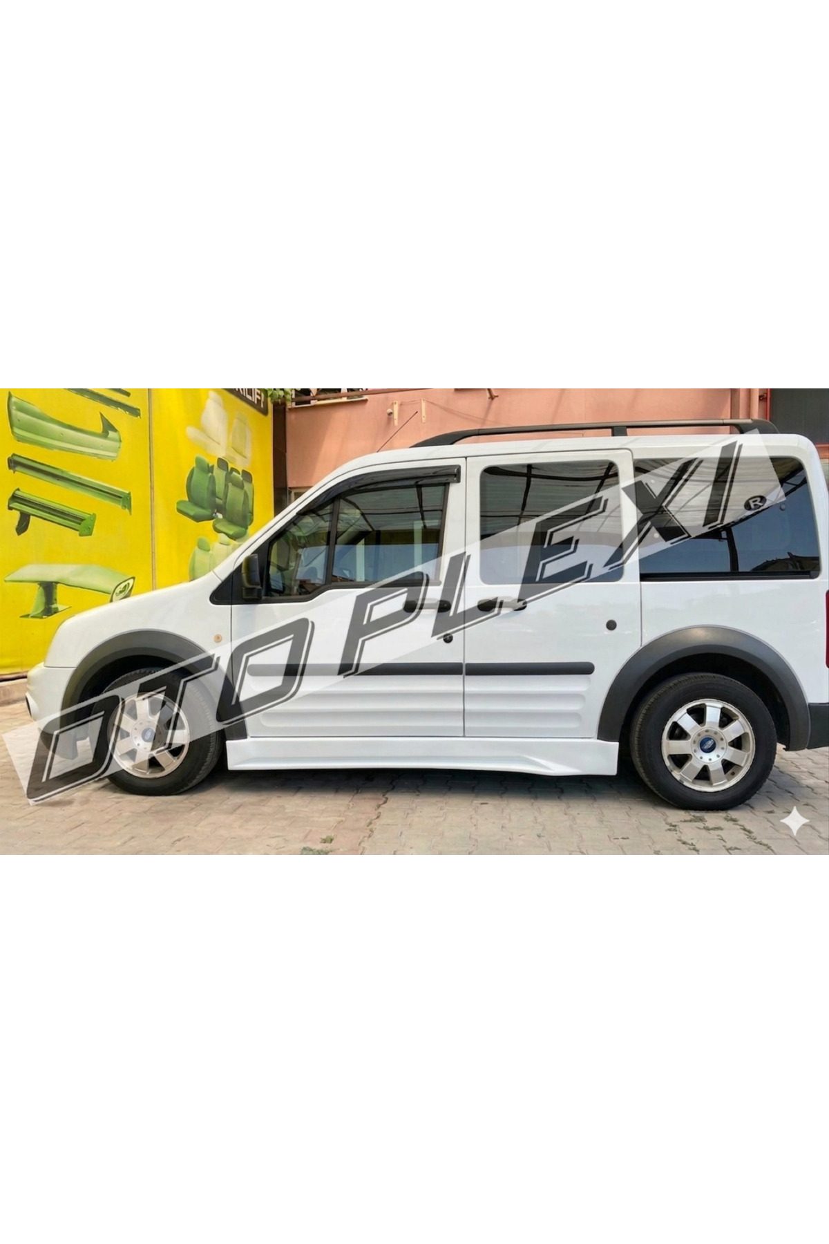 Ford Connect Yan Marşpiyel Takım Yan Marşpiyel Set Plastik Buz Beyaz Boyalı 2010-2014